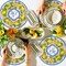 202 Pcs Widflower Party Decoration Supplies Floral Paper Plates Napkins Cups Butterfly Wildflower Tablecloth for Summer (Widflower 3,Retro)